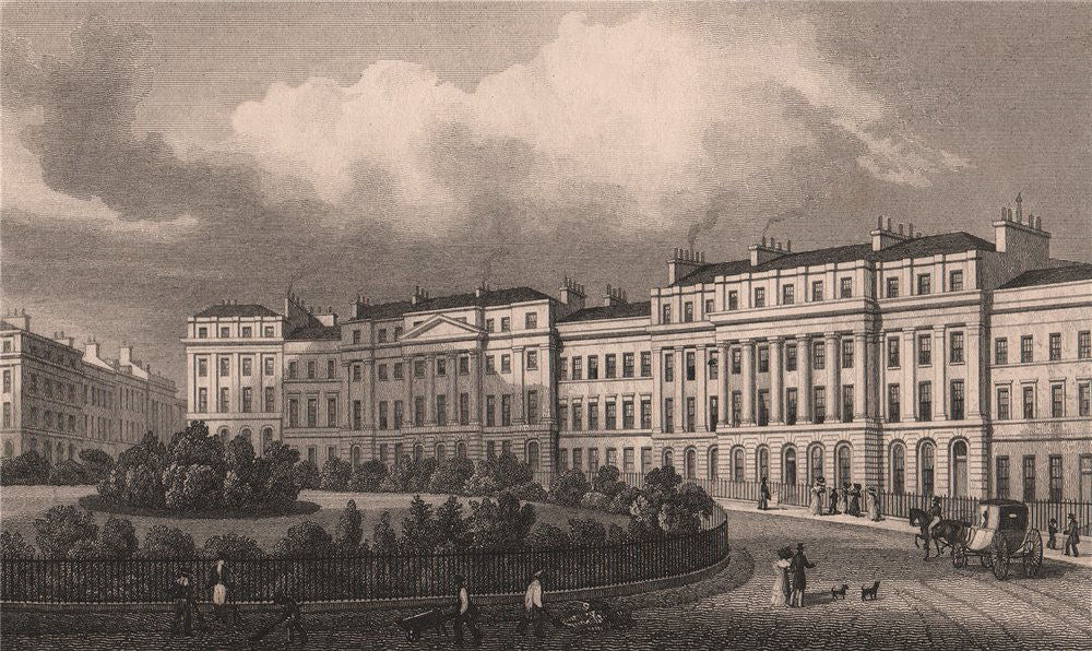 EDINBURGH. North west angle of Moray Place. Edinburgh. SHEPHERD 1833 old print